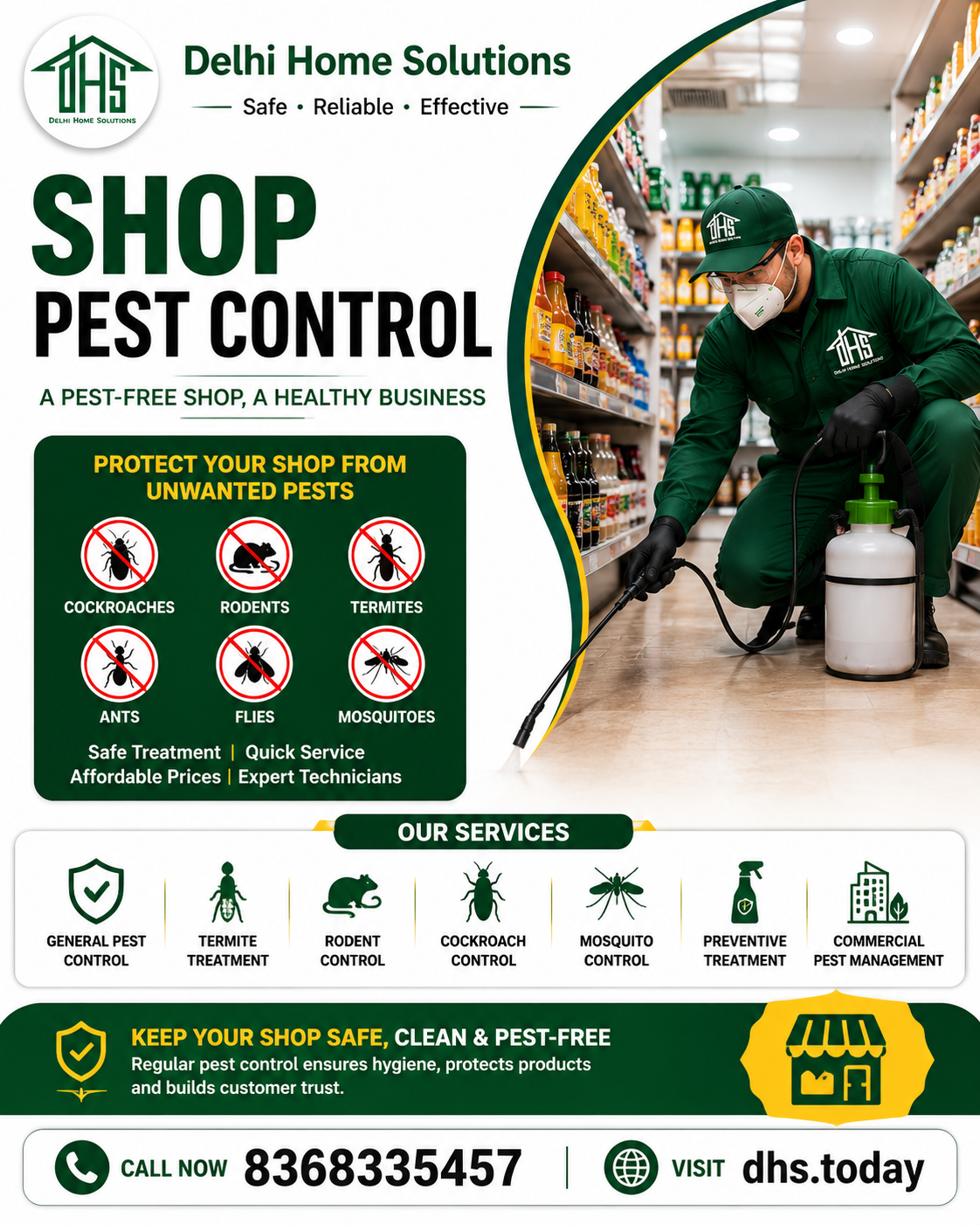 Shop Pest Control Service South Delhi