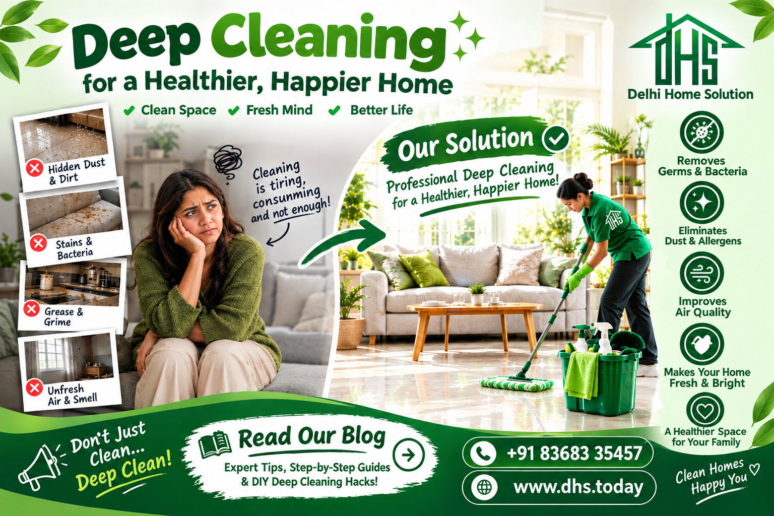 Professional deep cleaning service for a healthier and fresher home.
