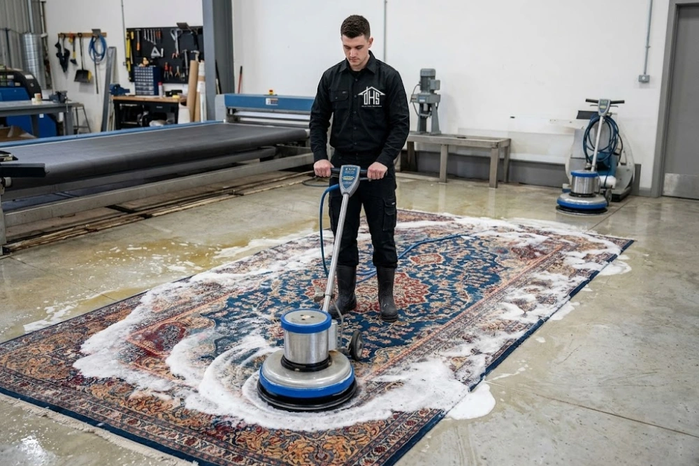 Clean living room carpet